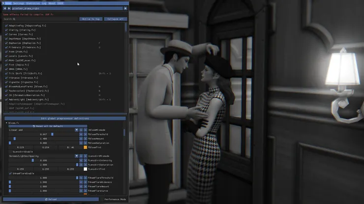 Drama_night效果圖層設定