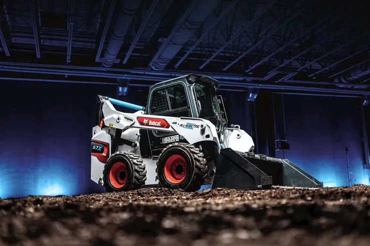 Bobcat’s S7X all-electric skid-steer loader (Image courtesy of Bobcat)