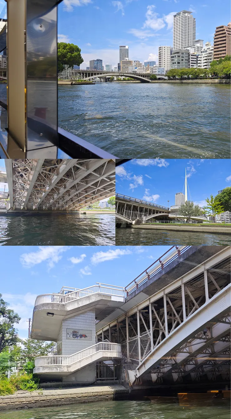 天神橋左側樓梯上有《天神祭繪卷》