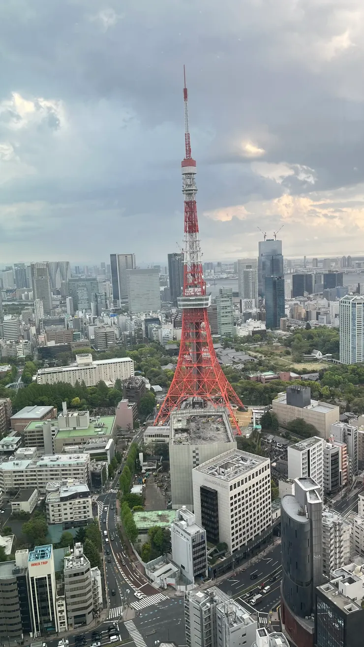 算是欣賞東京鐵塔最高的地方了。