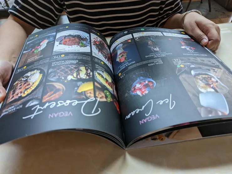 人氣蔬食餐廳VEGANERIE Concept菜單很時尚。