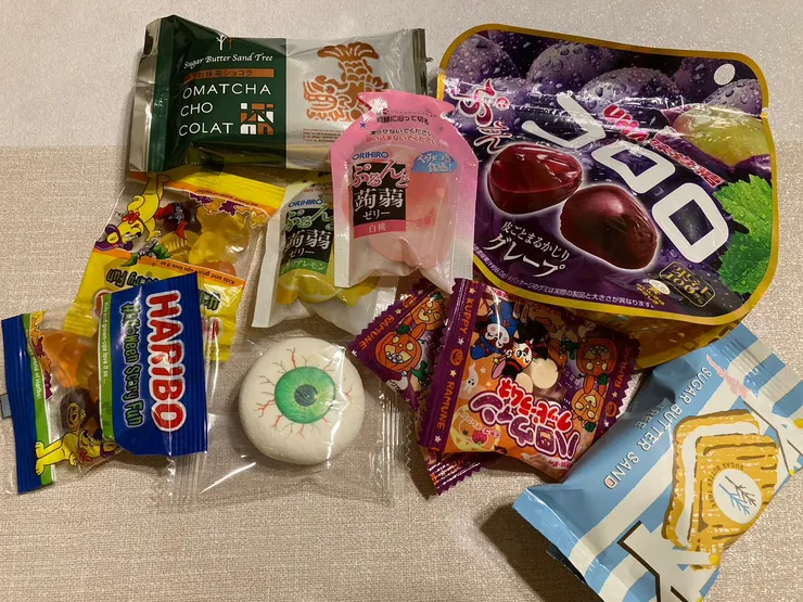 這次收到的日本零食堆