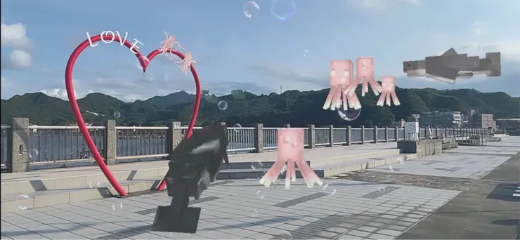 海天步道「海底麥塊(Minecraft)世界AR實境」，歡迎來體驗
