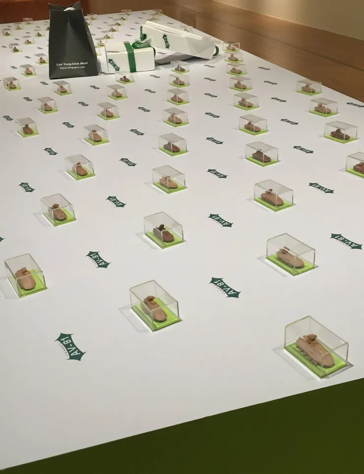 攝於2020年北美館《秘密南方：典藏作品中的冷戰視角及全球南方》李勇志〈交個朋友吧〉