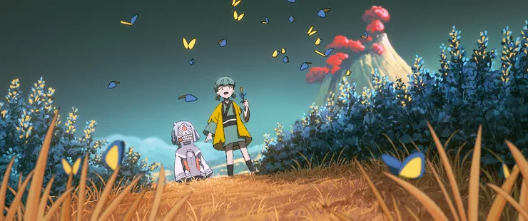 片中刻劃的世外空間，大多十分明亮、多彩