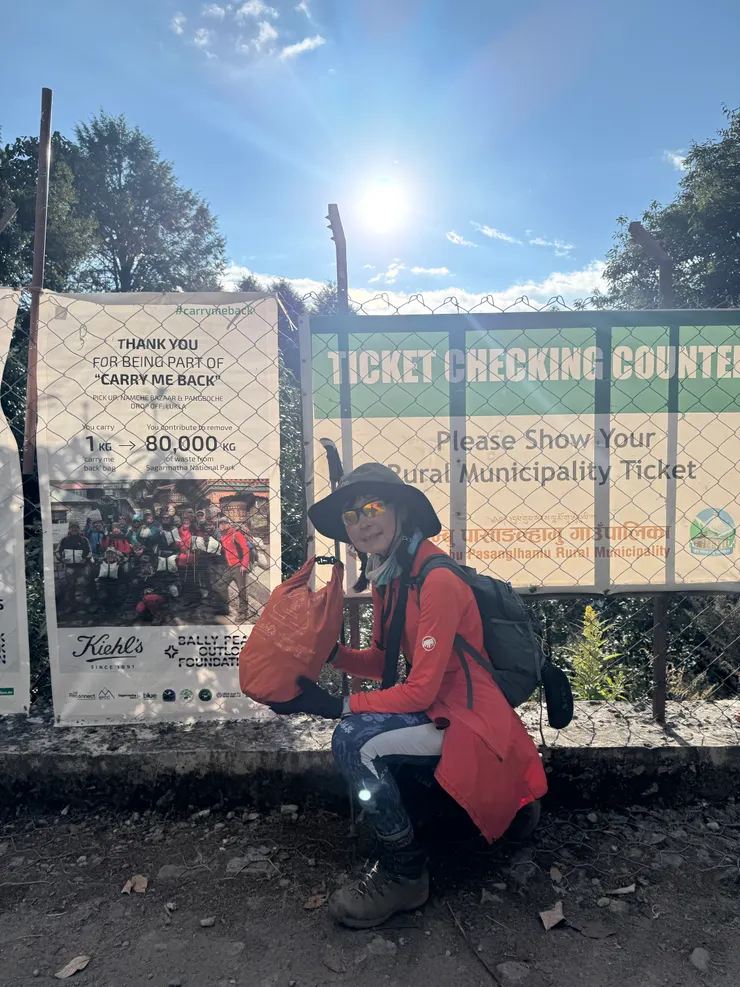 一人帶一公斤下山，一年８萬登山客就可帶80,000公斤的回收垃圾下山。