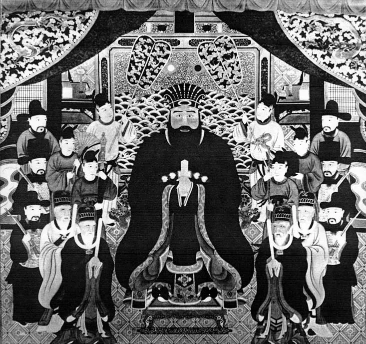 第一尚氏在國家內亂與君主短命的陰影下，僅僅傳承了七代便結束。在第一尚氏的末代國王尚德王死後，由尚圓王發動政變建立新王朝。圖為尚圓王的畫像(圖源/維基百科)