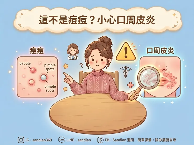 這真的是痘痘嗎？認識口周皮炎