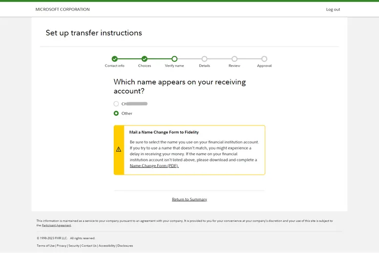 從Fidelity NetBenefits的ESPP帳戶轉美金到Firstrade的帳戶