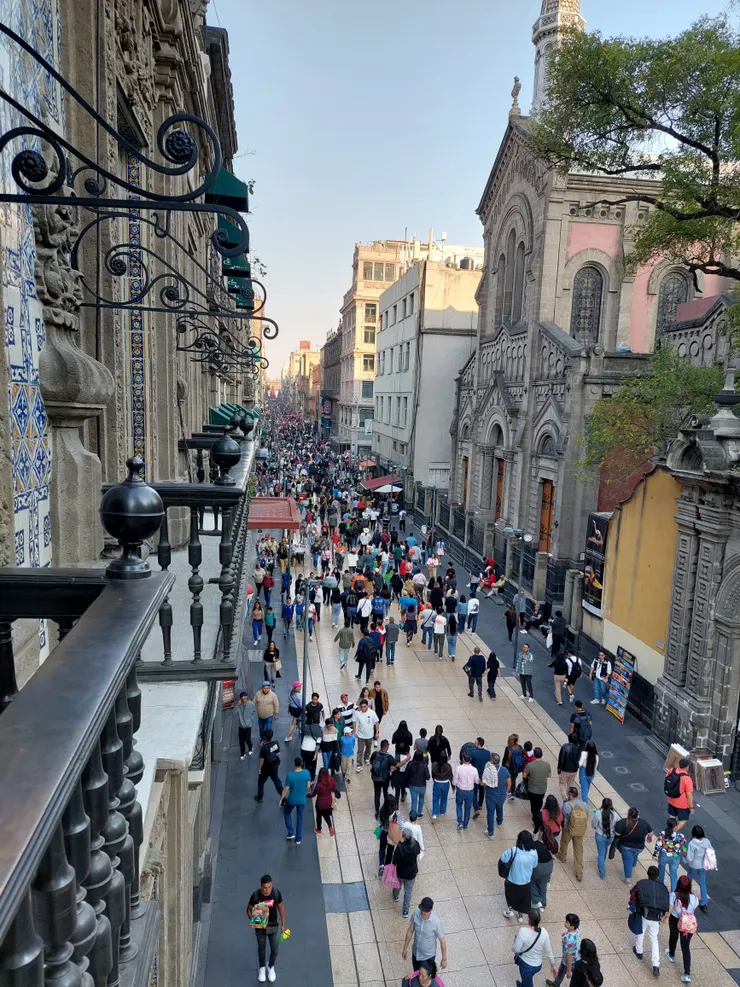 The House of Tiles 二樓望出外的市中心街景