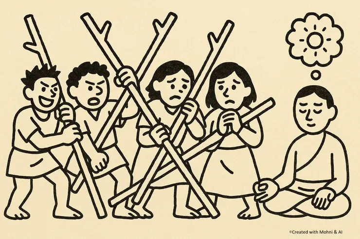 真正的和諧不是靠躲避衝突，而是看穿這一場遊戲，不過是各種念頭的較勁。