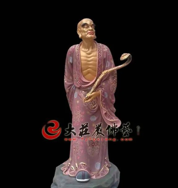 那迦犀那尊者彩繪塑像