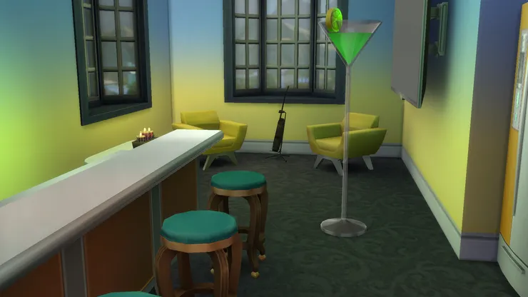 這個大酒杯也是落地燈。