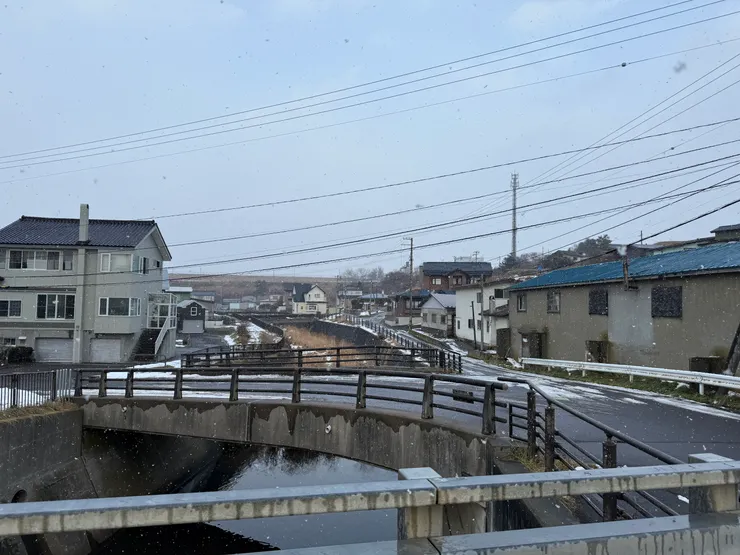 志苔館一帶的函館市區。