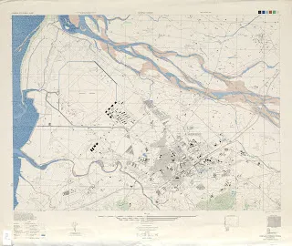 1945美軍繪製台灣城市地圖