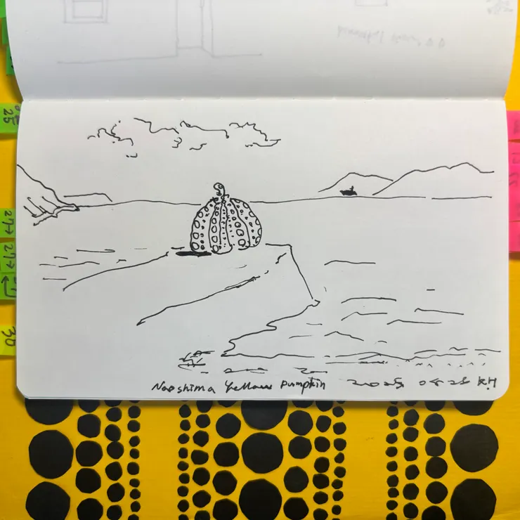 手工剪紙排列後，才懂南瓜本體，正圓的秩序之美！｜2025.10.05製作