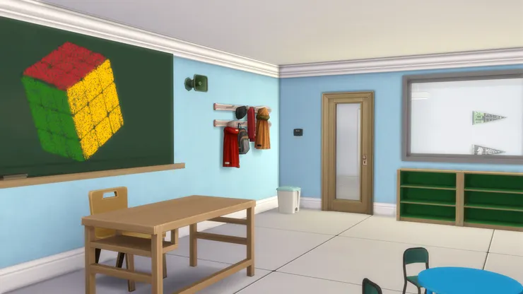 一樓的課室門都有大玻璃窗，因為低級生的學習方式以遊戲為主，不怕被吵和打擾，也讓他們看到外面，感覺沒那麼可怕。