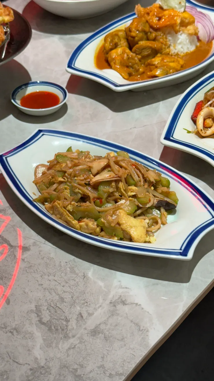 🇹🇭雲筍炒雞蛋苦瓜 $150 