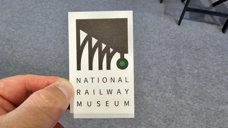 號碼牌背面是國家鐵道博物館的英文!
