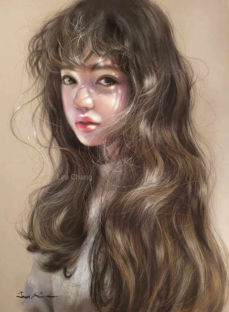 光影 (媒材 : 粉彩)