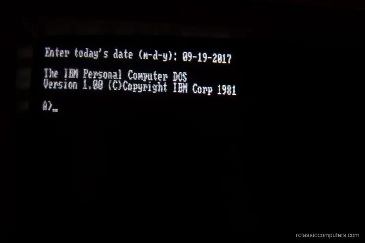 IBM PC DOS 1.0,來源: Remi's Classic Computers