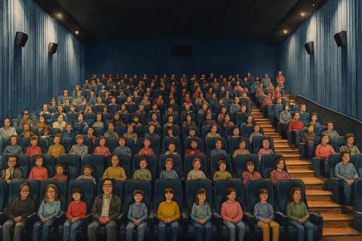 這一夜，在場的都是校裡的師生和家長