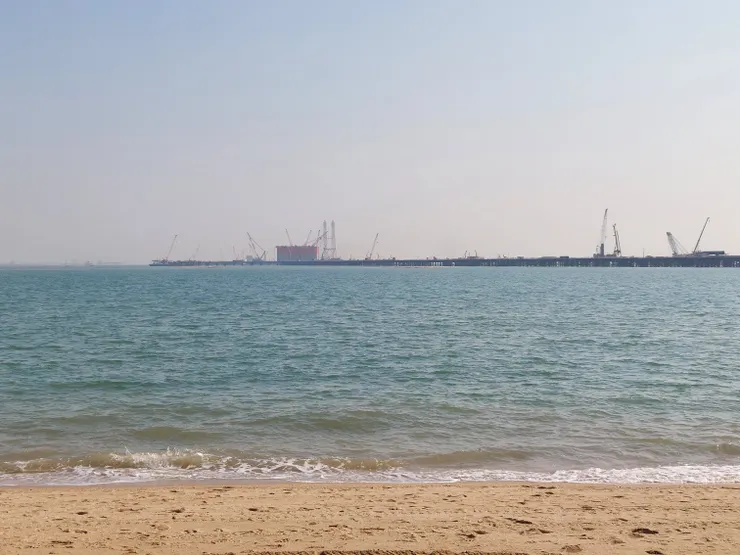 廈門的觀音山海灘，附近有好多跟台灣相關的路，例如宜蘭路、台北路、台東路等。