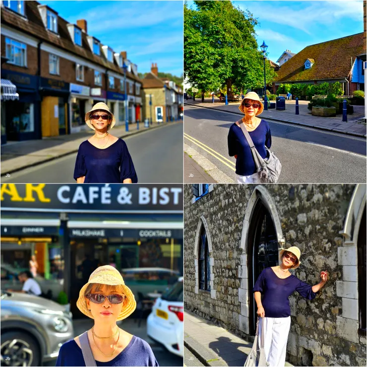 【8/29午後，老婆總算跟我來到高街，處處驚喜、無不好拍。】