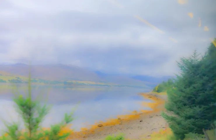 蘇格蘭高地火車兩側的景色一景