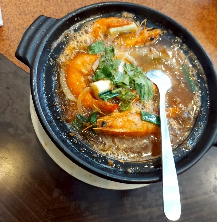鮮蝦粉絲煲