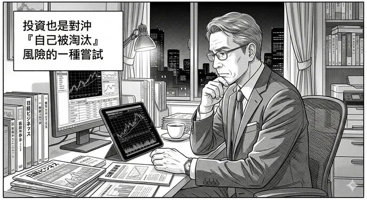 投資也是對沖「自己被淘汰風險」的一種嘗試。