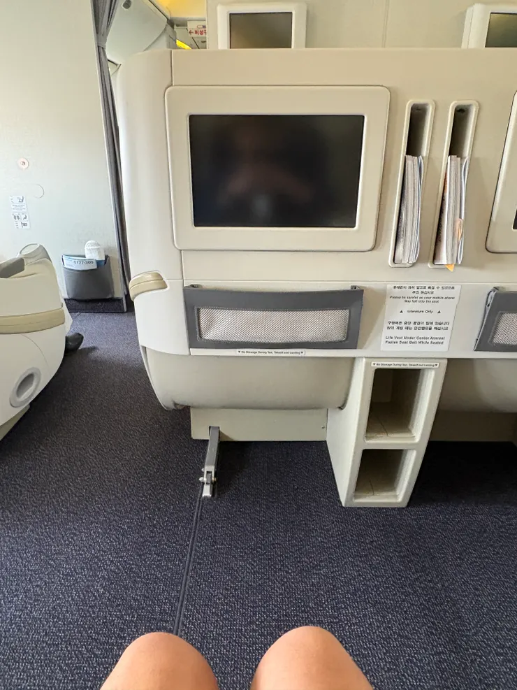 降落仁川後最後拍一次萬惡的Prestige Sleeper