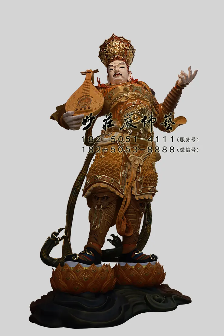 東方持國天王彩繪佛像