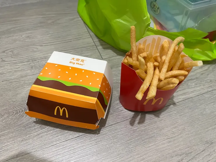 超級安全牌，今天薯條炸得有點乾。