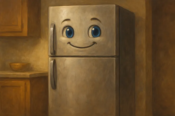 梁练伟家的双门冰箱B-7