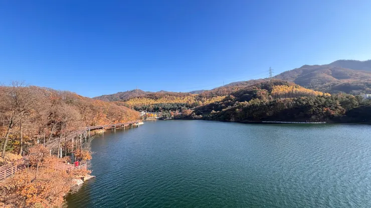 波光粼粼的馬場湖