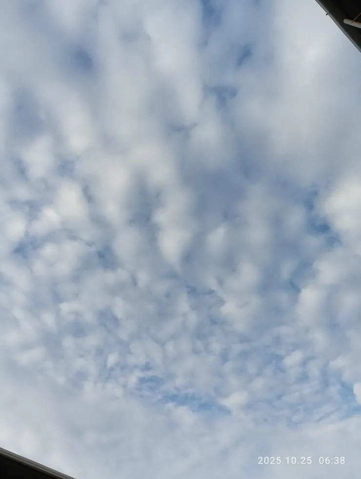 自家陽台上的天空