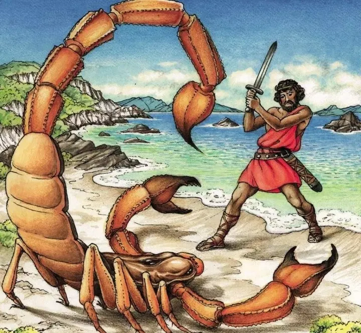 自大的俄裡翁和天蠍座