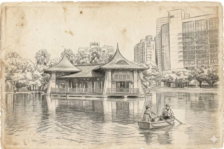 湖心亭遊船的記憶，即便跨越長長的時空，依舊清晰地烙印在心湖裡