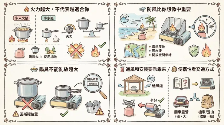 露營卡式爐怎麼選？別只被大火力吸走