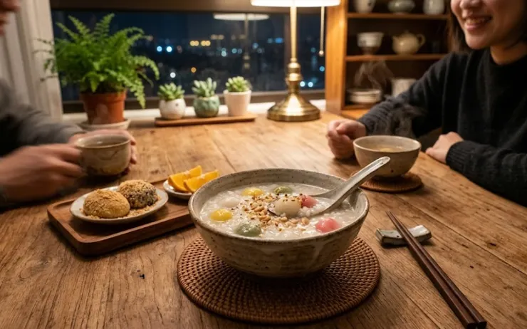 甜酒釀料理示意圖