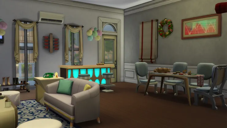 客廳、吧枱和飯廳雖然自成一角,但也不會太疏離。整個廳堂每個空間都分配得恰到好處。