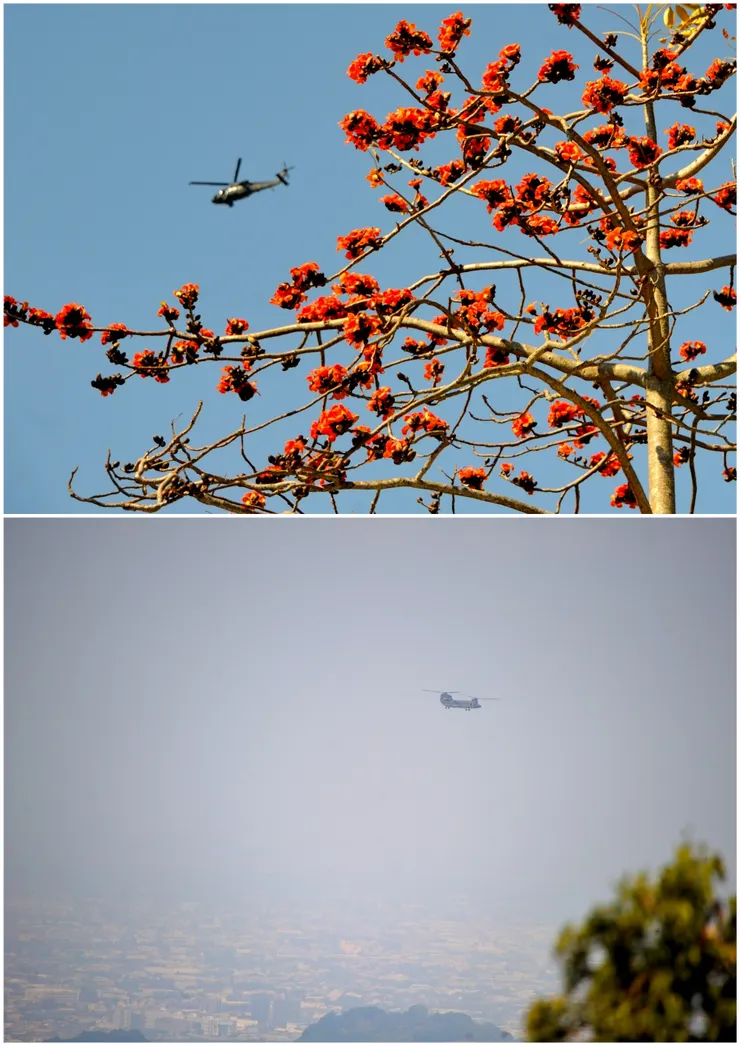 【峰頂環視一派欣榮平和但覺謙卑 痴盼不再聽見軍機螺旋槳的轟隆】