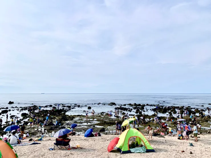 前幾個週末造訪石門，真是熱爆。