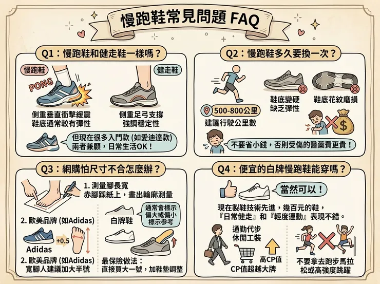慢跑鞋常見問題FAQ