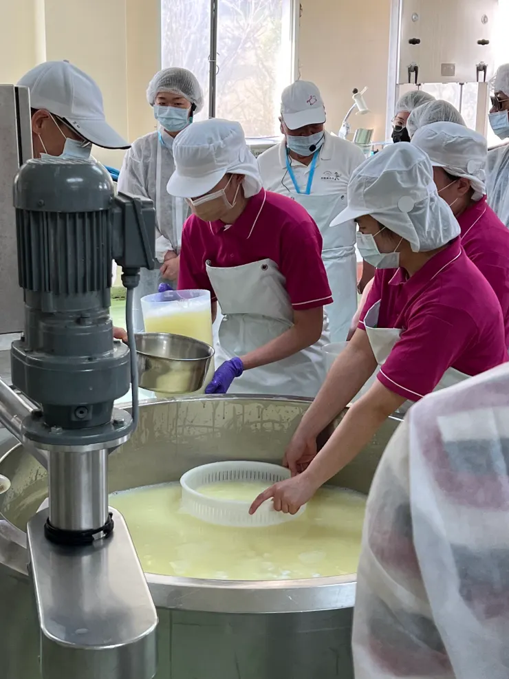 《品質不輸給日本的起司生產。圖／飛牛牧場》