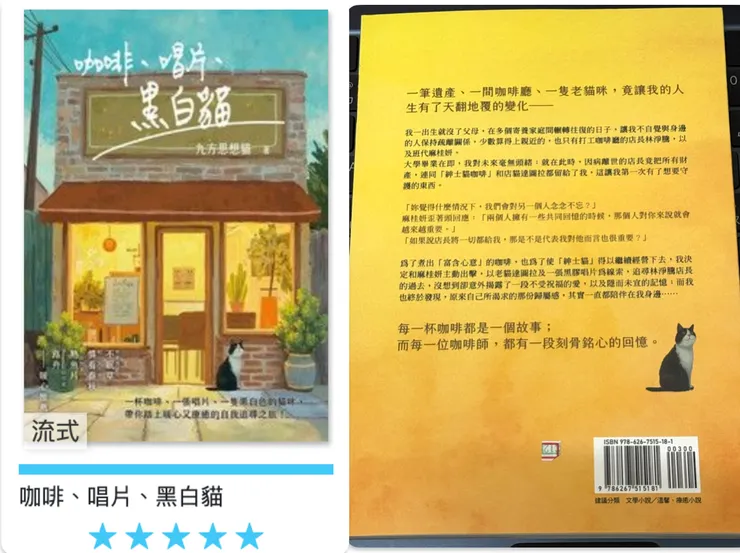 《咖啡、唱片、黑白貓》的電子書連結