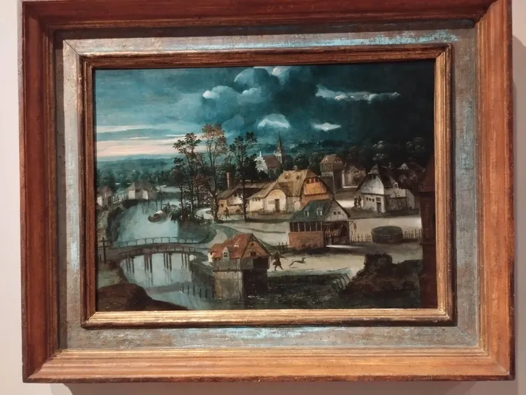 風景畫（landscape painting）：法蘭德斯村落河景