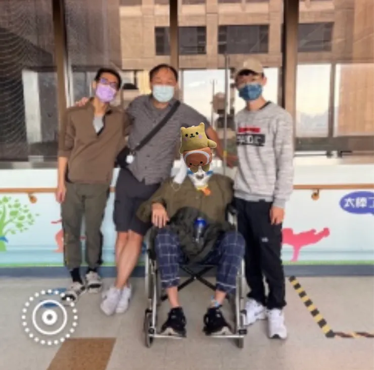 術後接待的第一批客人~帶來陽光