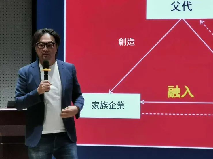 兩代之間從滲透與融入兩個面向，家族傳承的人性因子。(圖/黃至堯博士)